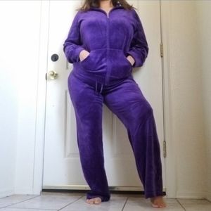 Plus size vintage velour tracksuit